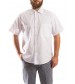 Short Sleeve Industrial shirt, button closure, gripper at collar