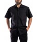 Short Sleeve Industrial shirt, button closure, gripper at collar