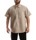 Short Sleeve Industrial shirt, button closure, gripper at collar