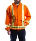 Blouson molletonné ignifuge haute visibilité avec capuchon