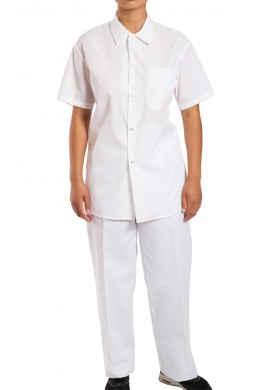 Cook short shirt sleeve, gripper closure