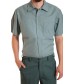 Short Sleeve Industrial shirt, button closure, gripper at collar