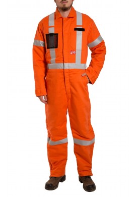 Insulated flame resistant High Visibility Coverall